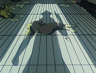 Frank Marlon's wife and child during the bank robbery.