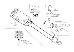 Hand grenade diagram. Ruth uses the cluster type grenade seen in the bottom left corner.