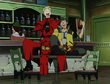 Vash and Frank being a couple of crazy drunks.