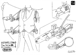 Diagram of Mr. Cliff's concealed guns.