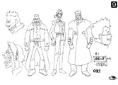 The rude patrons' designs in the 1998 anime.