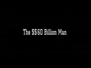 Pioneer Entertainment (USA) release version of the English title card for episode 1 of the 1998 anime, The $$60 Billion Man