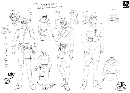 Denim, Gene, & Marvin's 1998 anime designs.