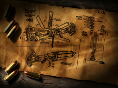 Diagram of the mob leader's machine gun.