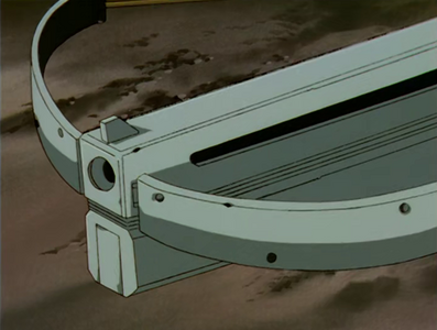 The crossbow-like mechanism activated.