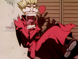 Vash hurts his finger.