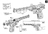 Brilliant Dynamites Neon's 45 Magnam B•D Special pistol.