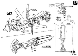 The mob leader's machine gun.